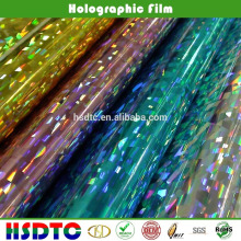 PET Película holográfica / película láser para impresión UV con certificado SGS